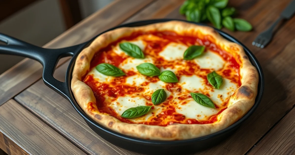 Ma pizza croustillante à la poêle : la recette express inratable