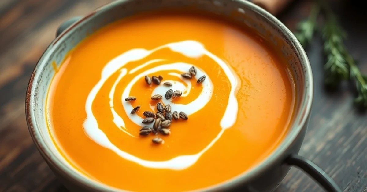 Velouté de carottes au cumin, une douceur fondante et économique